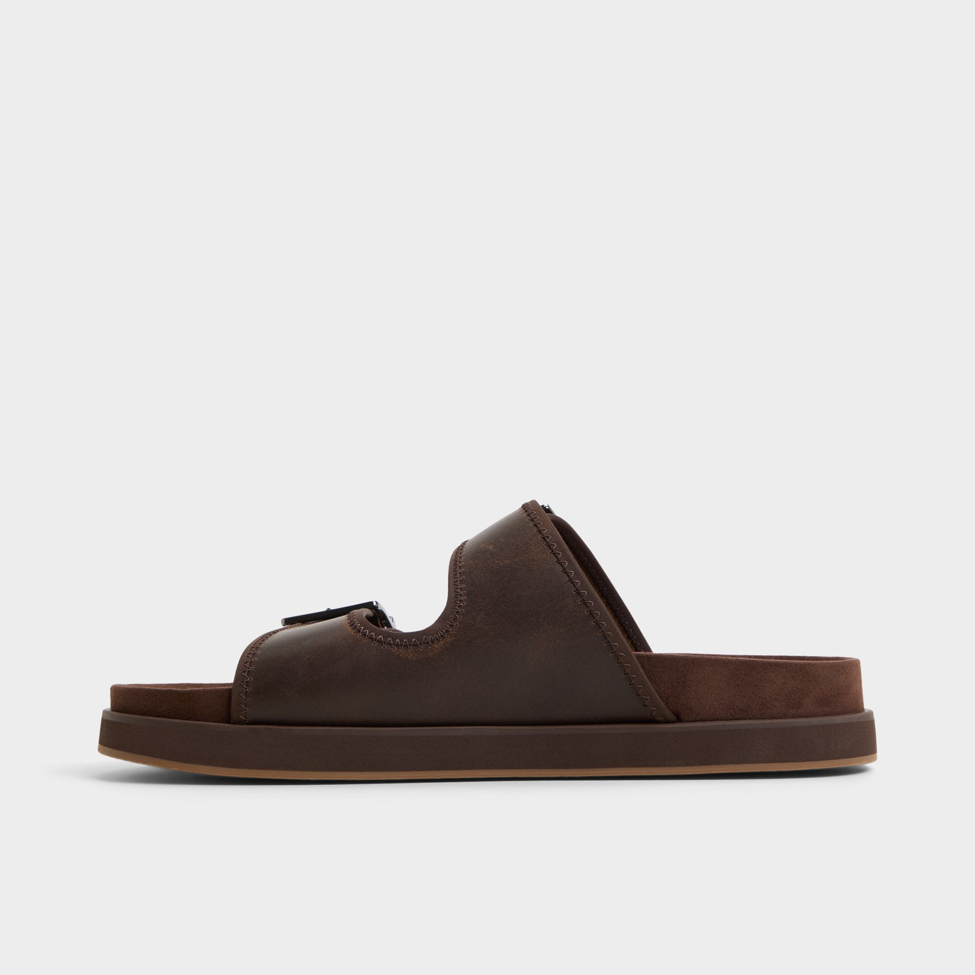 Aldo Sunnyside Dark Brown Men's Slides - Slide sandal