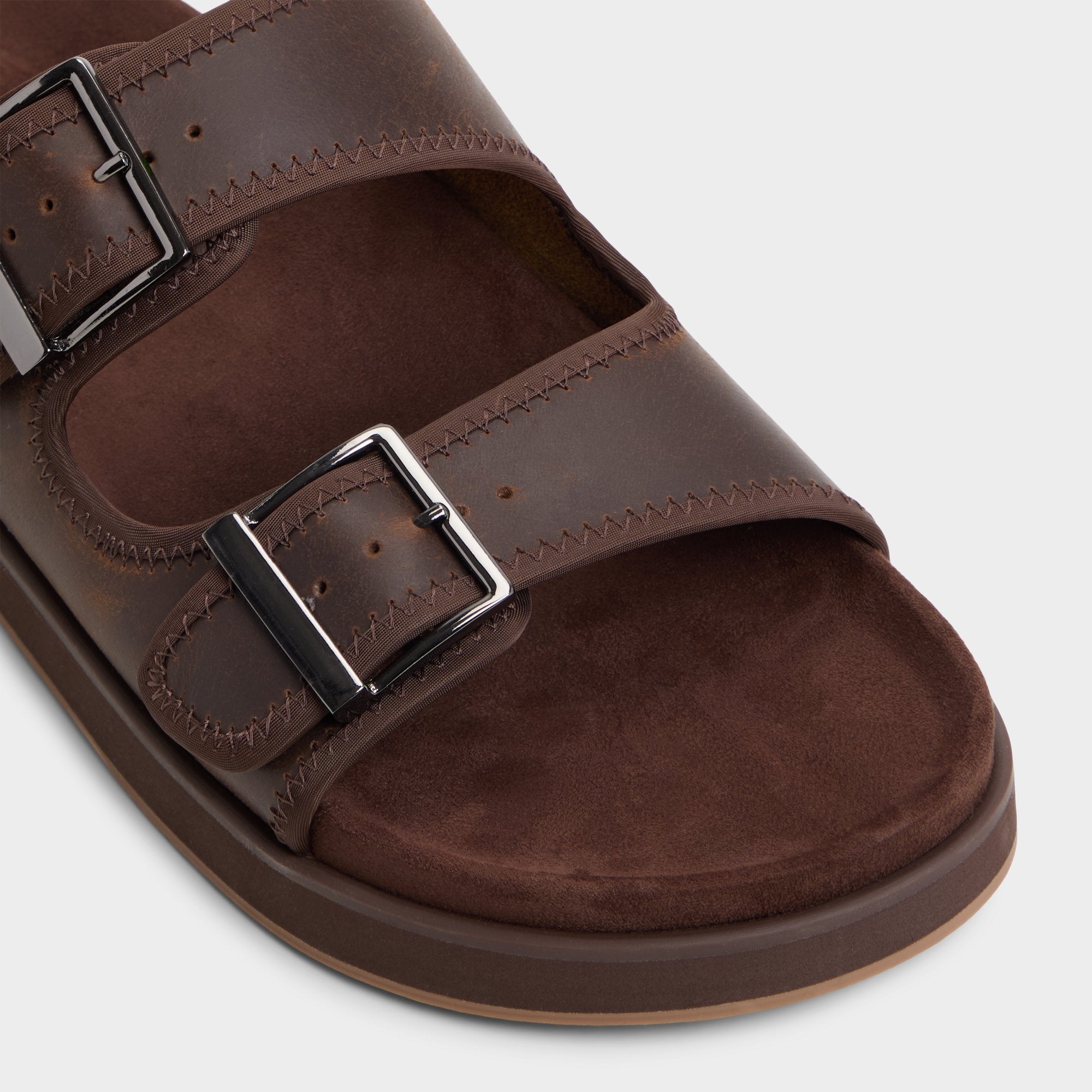 Aldo Sunnyside Dark Brown Men's Slides - Slide sandal