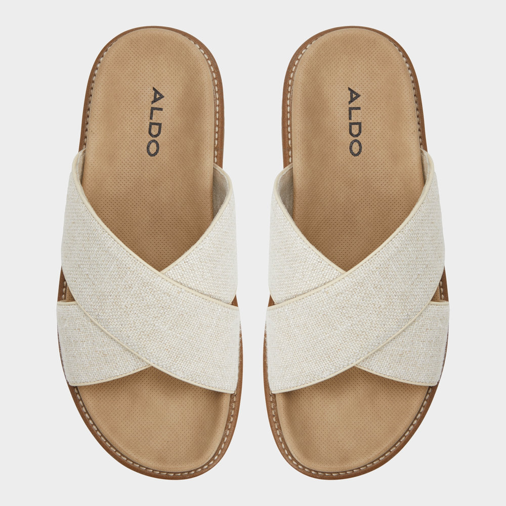 Aldo Marrin Open Beige Men's Slides - Slide sandal