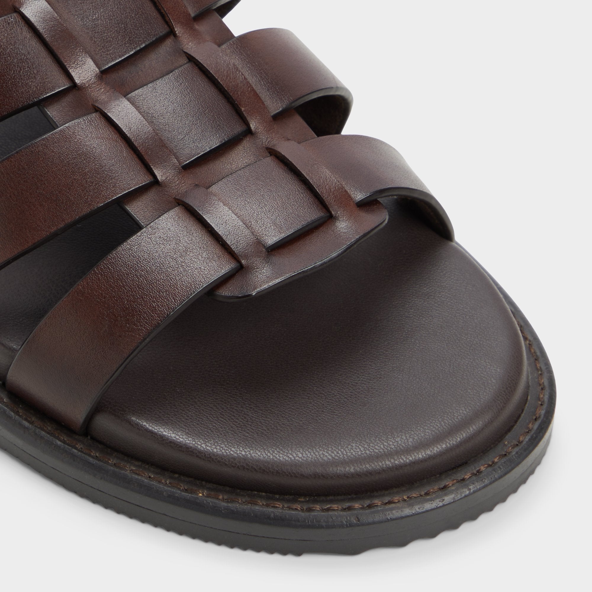 Aldo Warley Dark Brown Men's Sandals & Slides - Strappy flat sandal