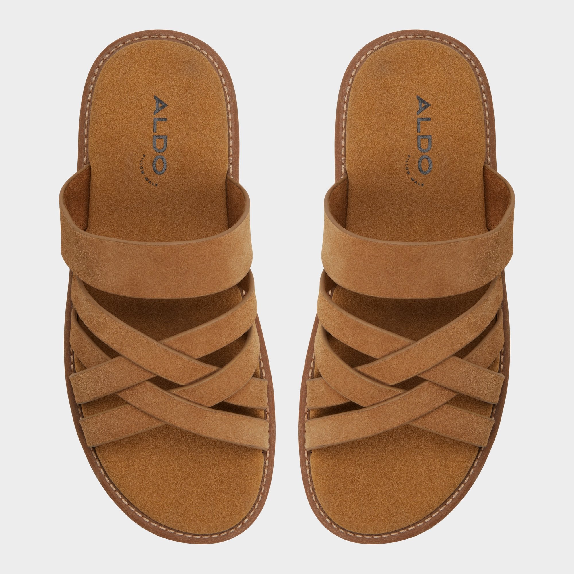 Aldo Haniff Camel Men's Sandals & Slides - Strappy flat sandal
