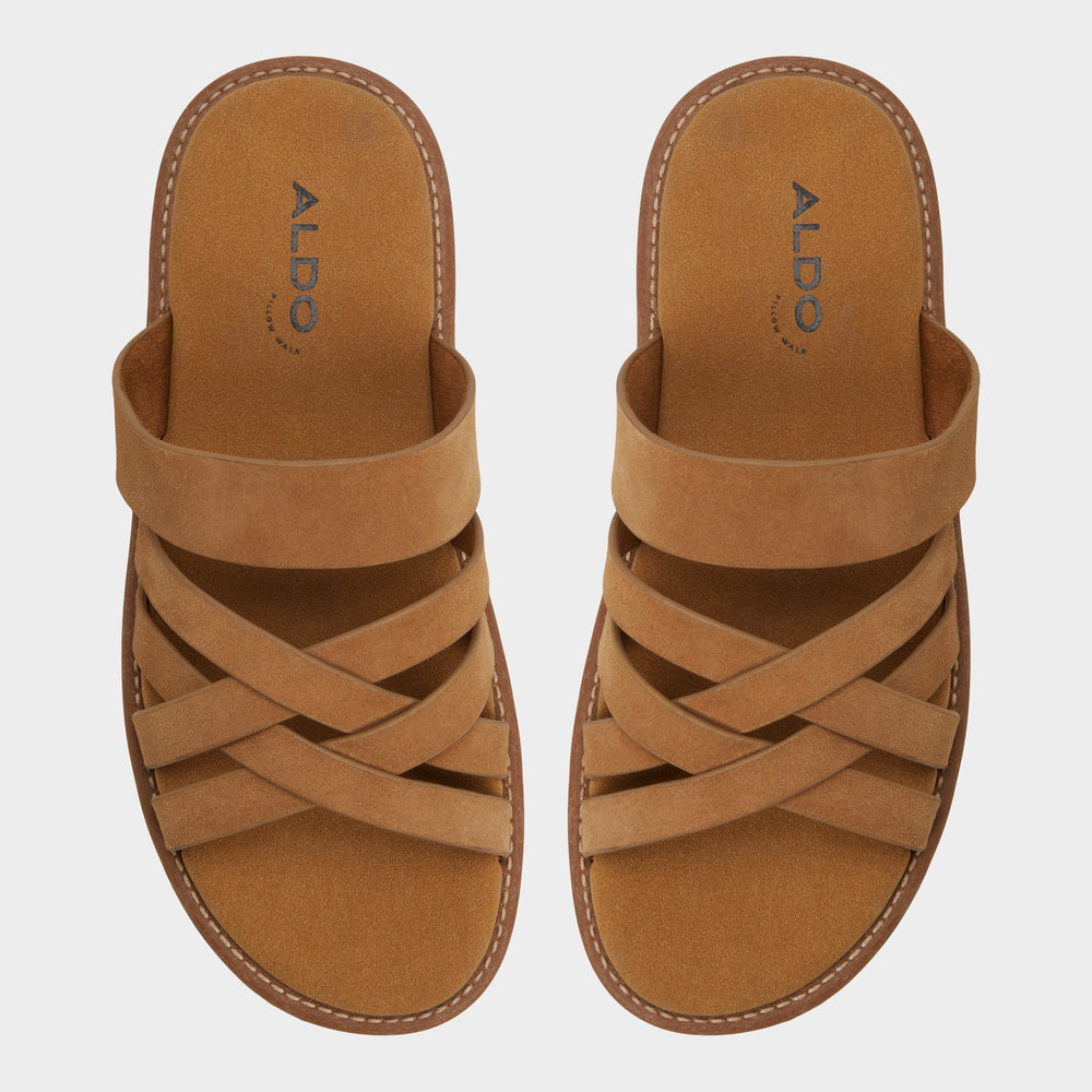 Aldo Haniff Camel Men's Sandals & Slides - Strappy flat sandal