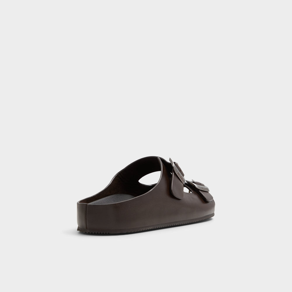 Aldo Kennebunk Dark Brown Men's Slides - Slide sandal