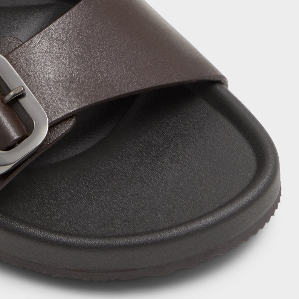 Aldo Kennebunk Dark Brown Men's Slides - Slide sandal