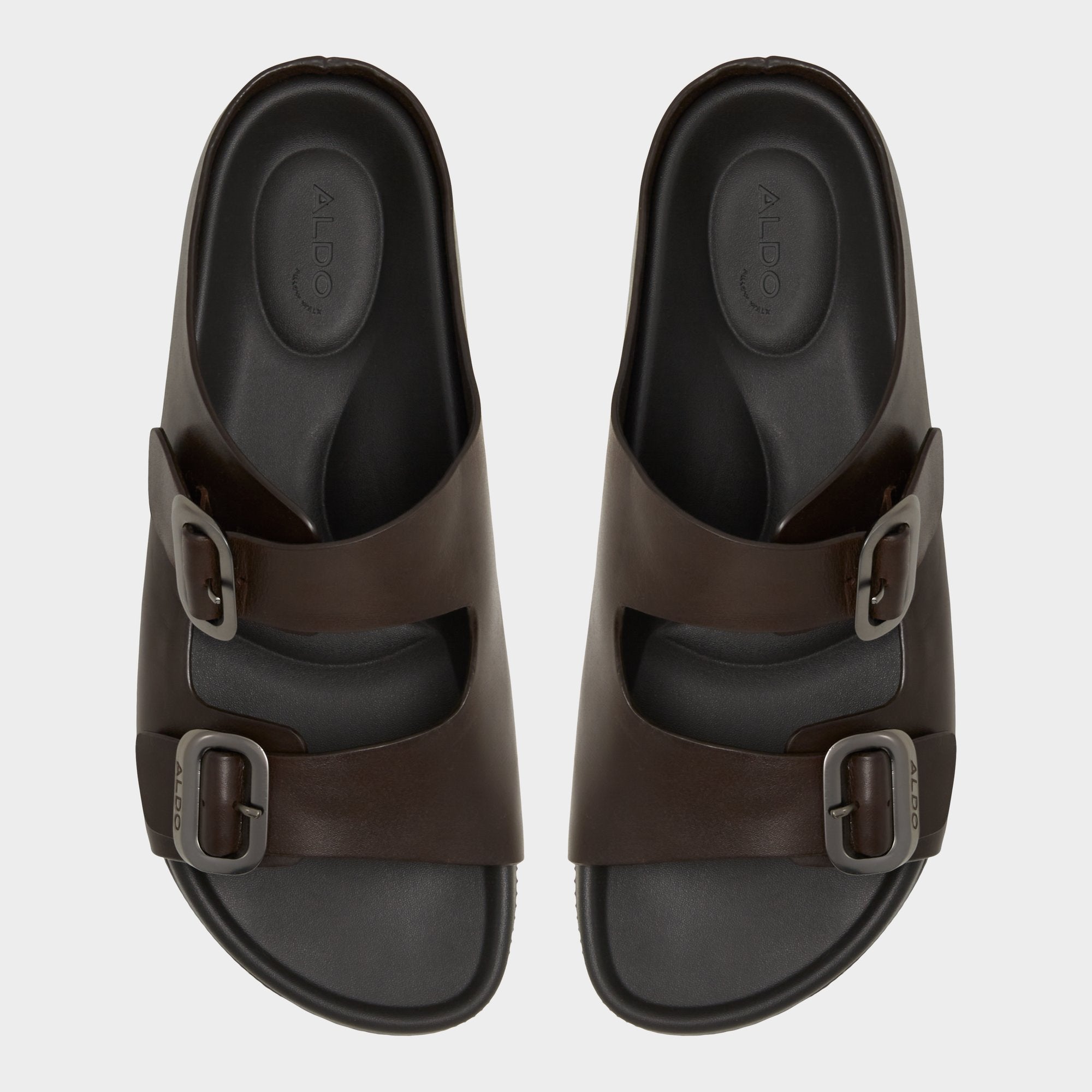 Aldo Kennebunk Dark Brown Men's Slides - Slide sandal