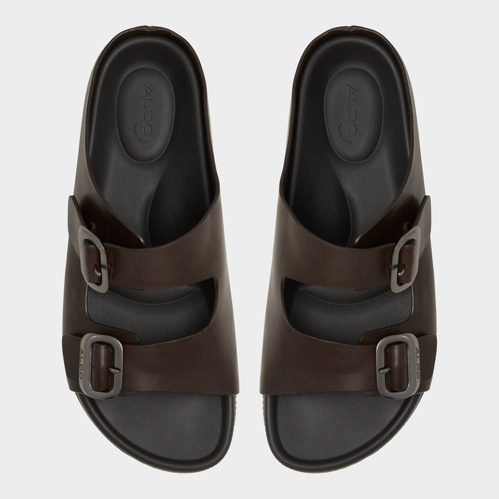 Aldo Kennebunk Dark Brown Men's Slides - Slide sandal
