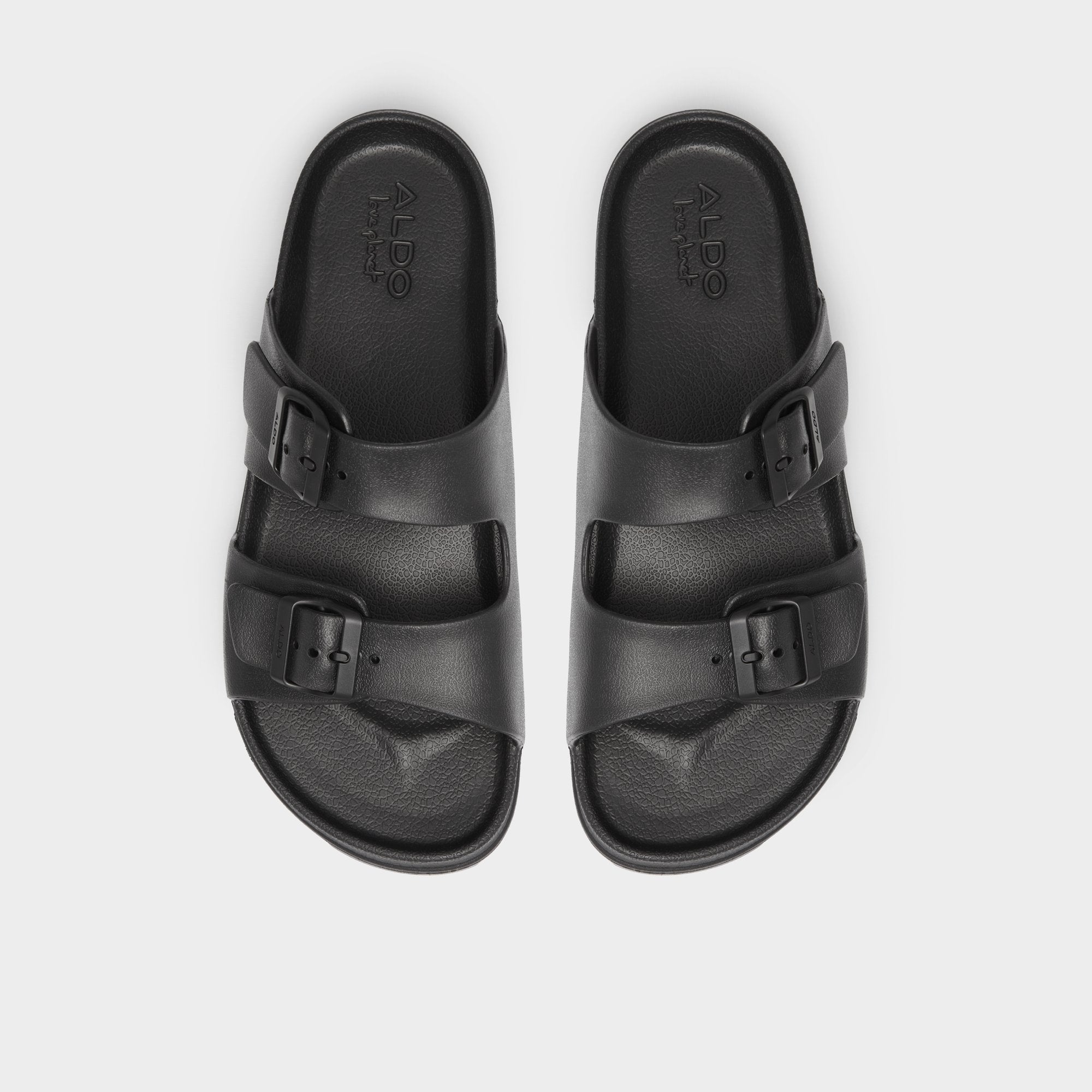 Aldo Hideo Black Men's Slides - Slide sandal
