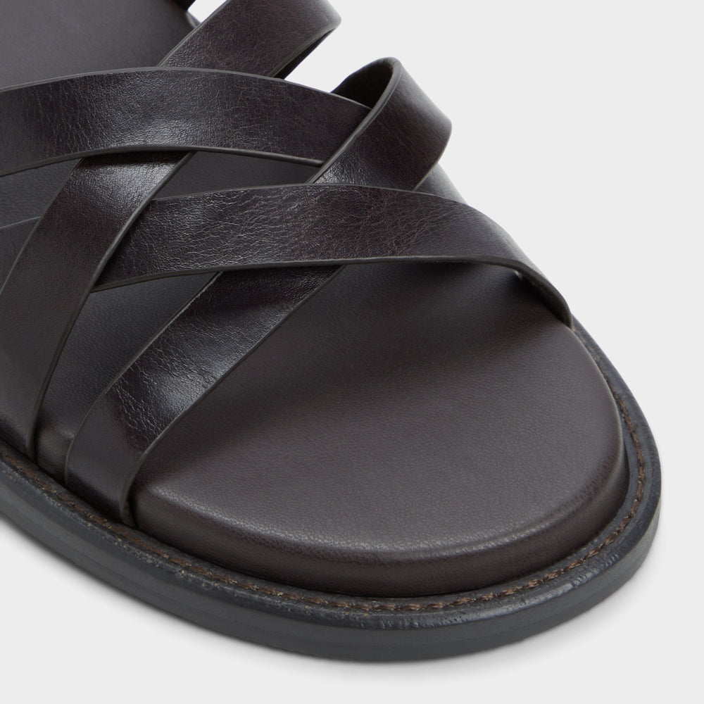 Aldo Haniff Brown Men's Sandals & Slides - Strappy flat sandal