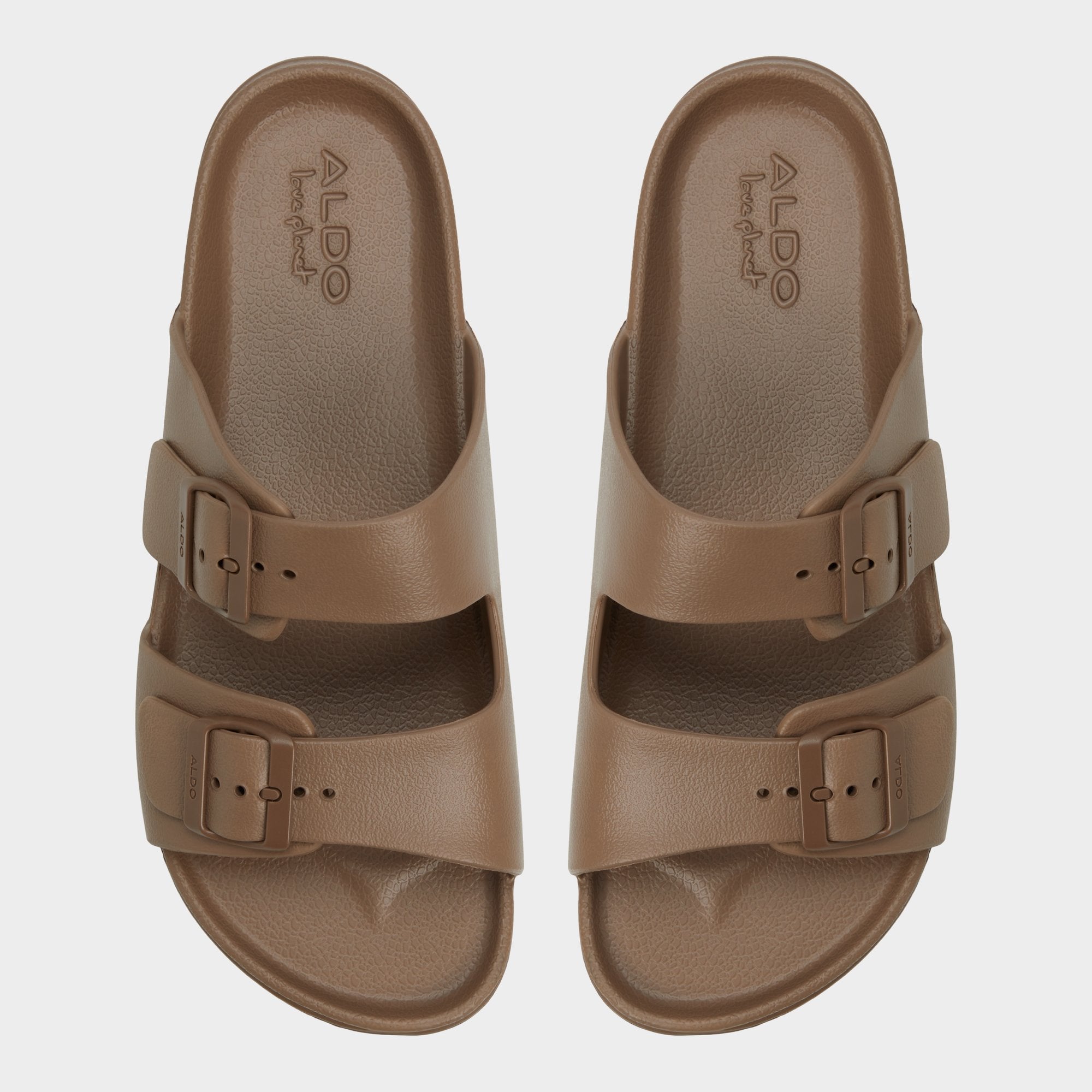 Aldo Hideo Light Brown Men's Slides - Slide sandal