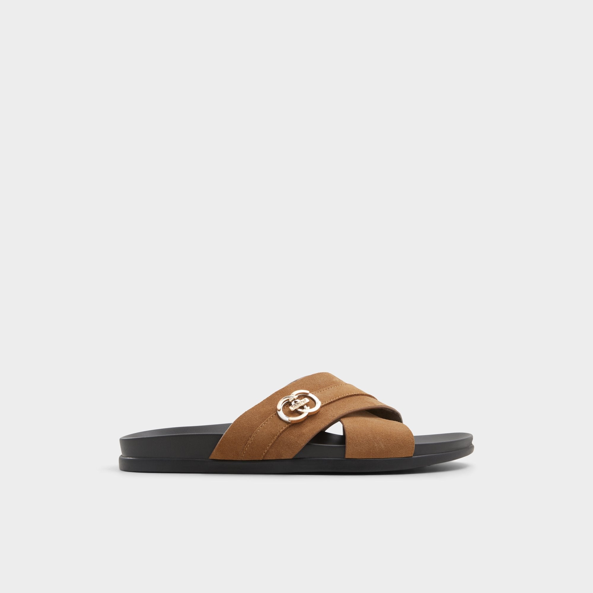 Aldo Delmar Open Brown Men's Slides - Slide sandal