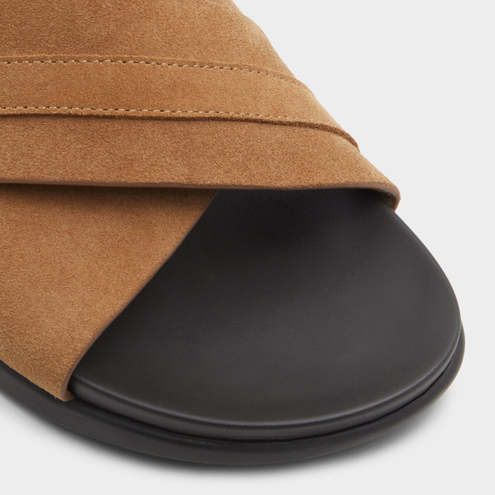 Aldo Delmar Open Brown Men's Slides - Slide sandal