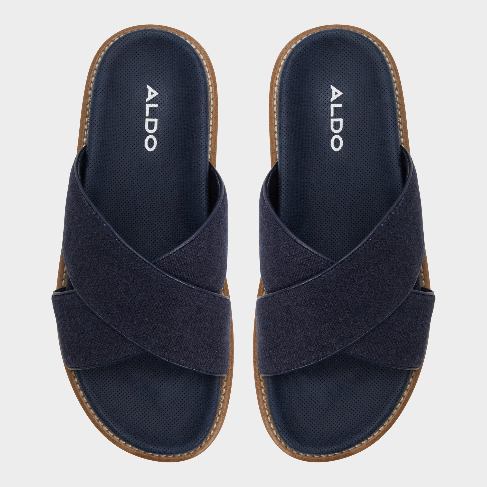 Aldo Marrin Navy Men's Slides - Slide sandal