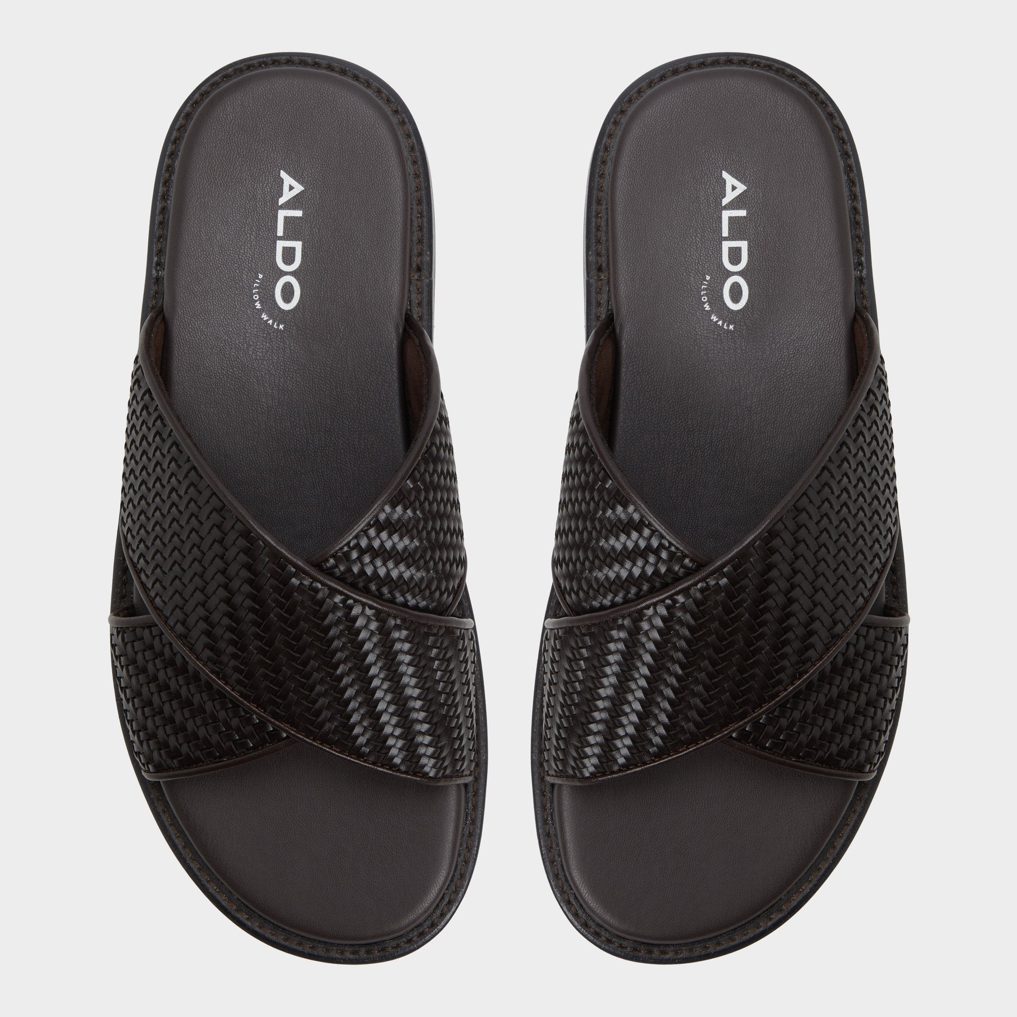 Aldo Tarik Dark Brown Men's Sandals & Slides - Slide sandal