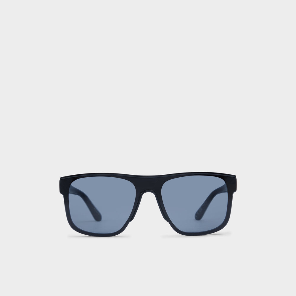 Aldo Tervetes Black Men's Shield - Rectangle sunglasses