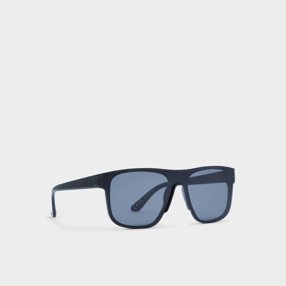 Aldo Tervetes Black Men's Shield - Rectangle sunglasses