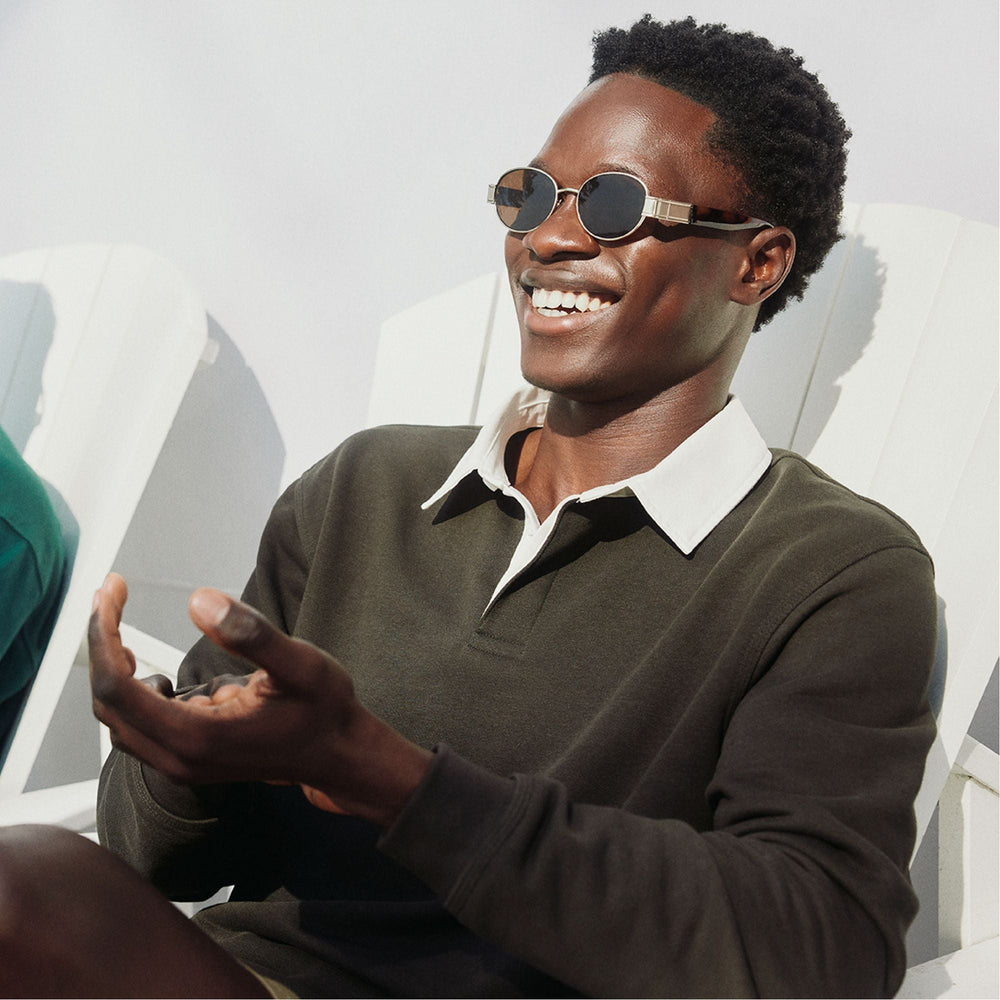 Aldo Sunniesclubx Gold Men's Round - Round sunglasses
