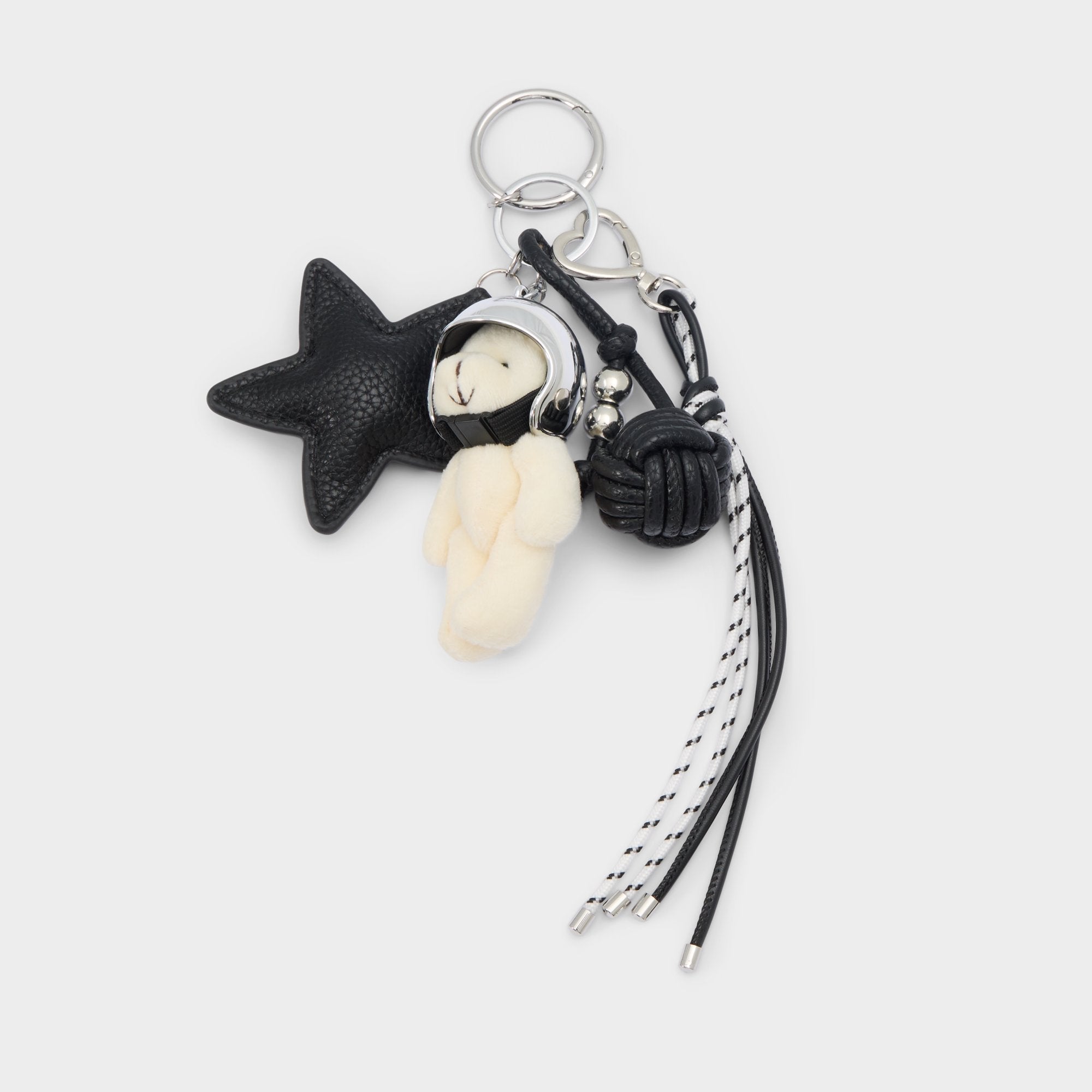 Aldo Astrobear in Black Silver Multi - Bag charm