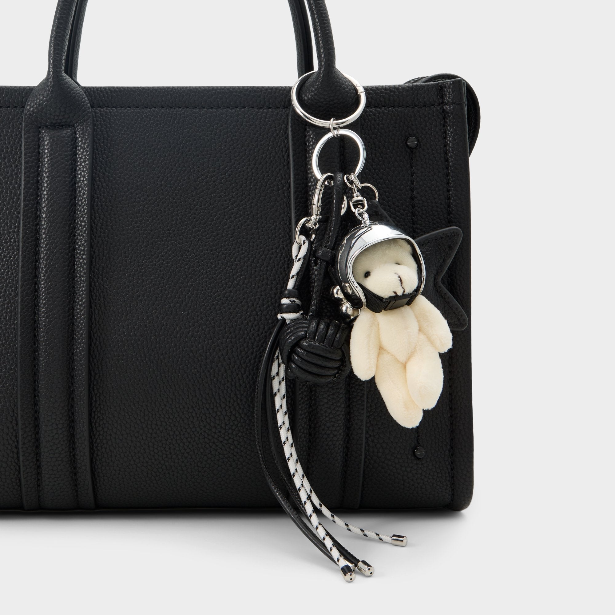 Aldo Astrobear in Black Silver Multi - Bag charm