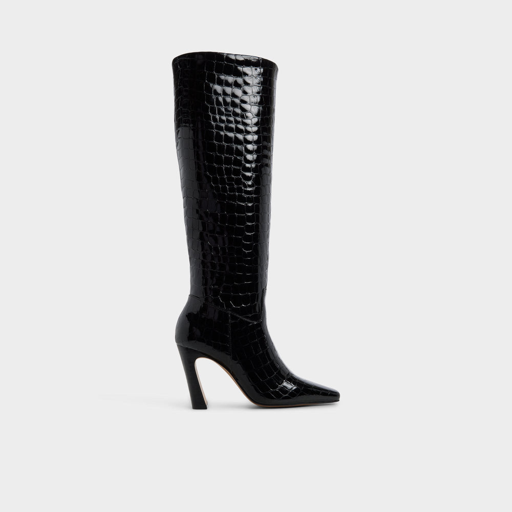 Aldo Vivienna in Black - Knee-high boot, Block heel