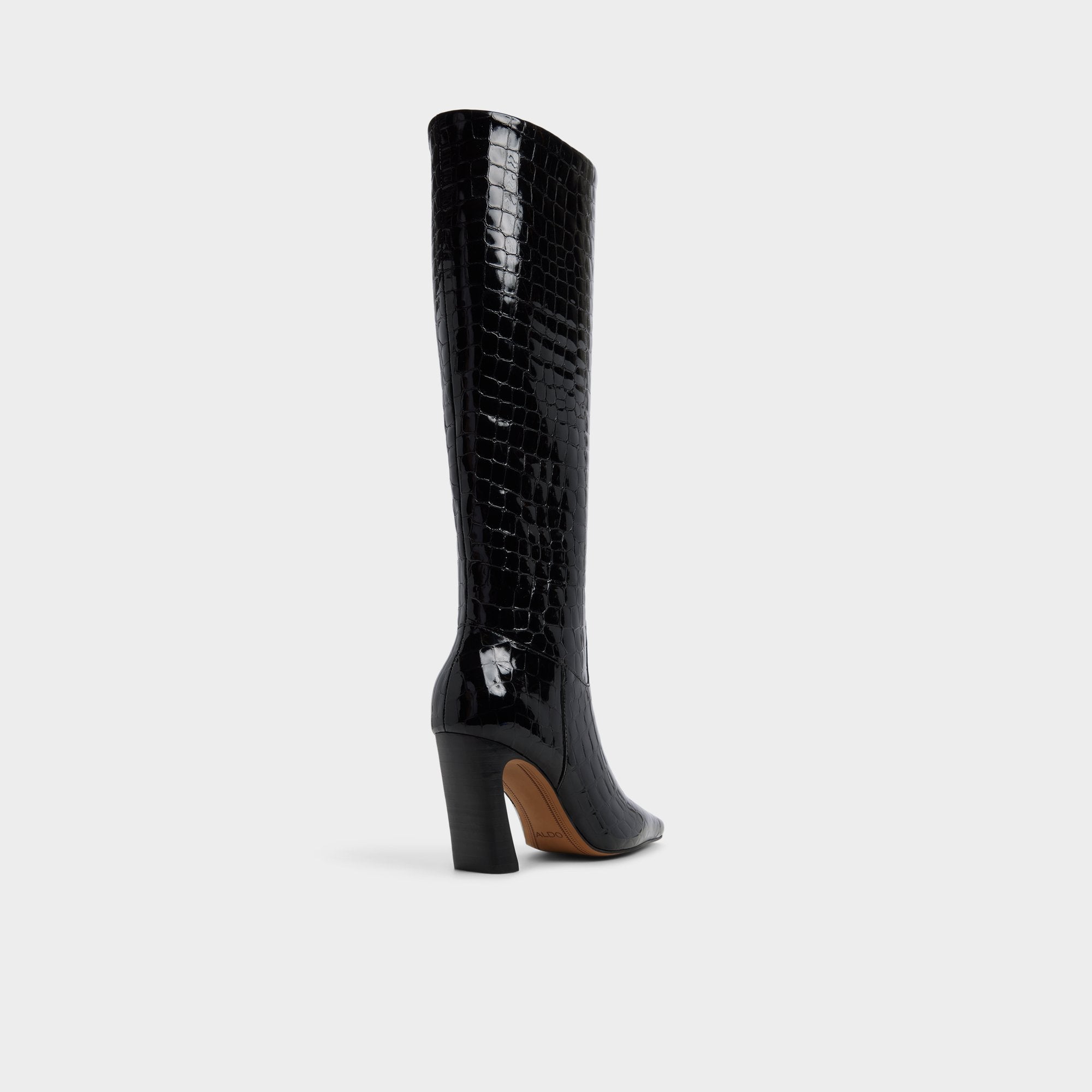 Aldo Vivienna in Black - Knee-high boot, Block heel