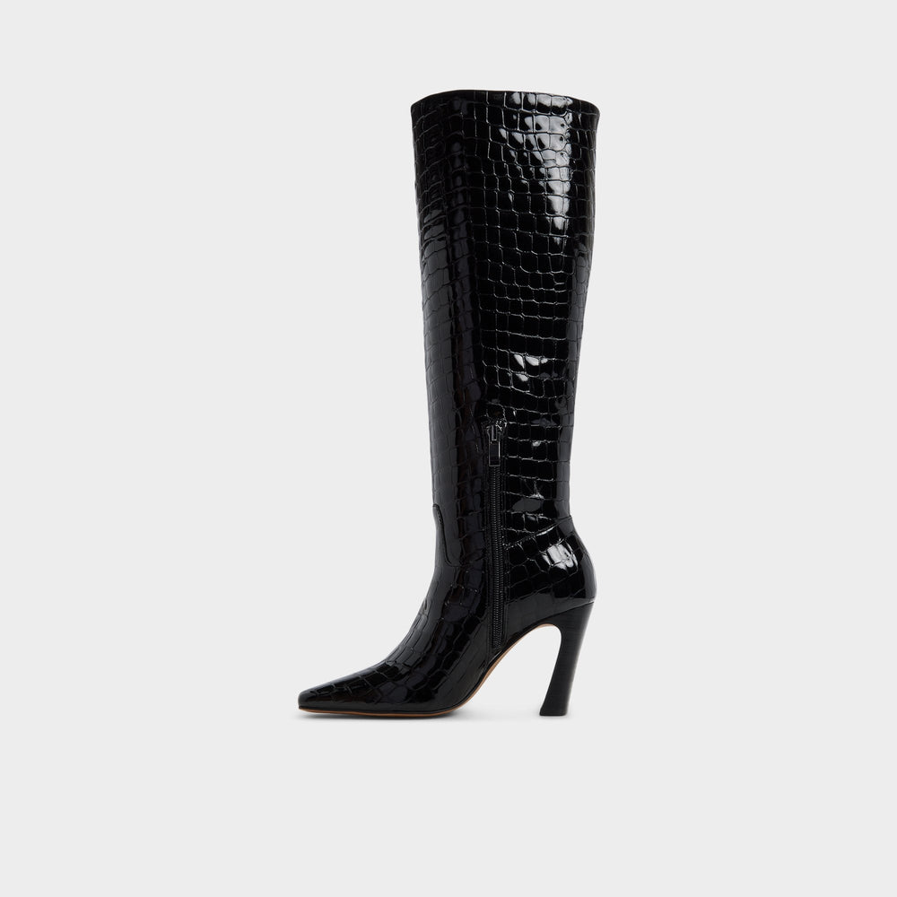 Aldo Vivienna in Black - Knee-high boot, Block heel