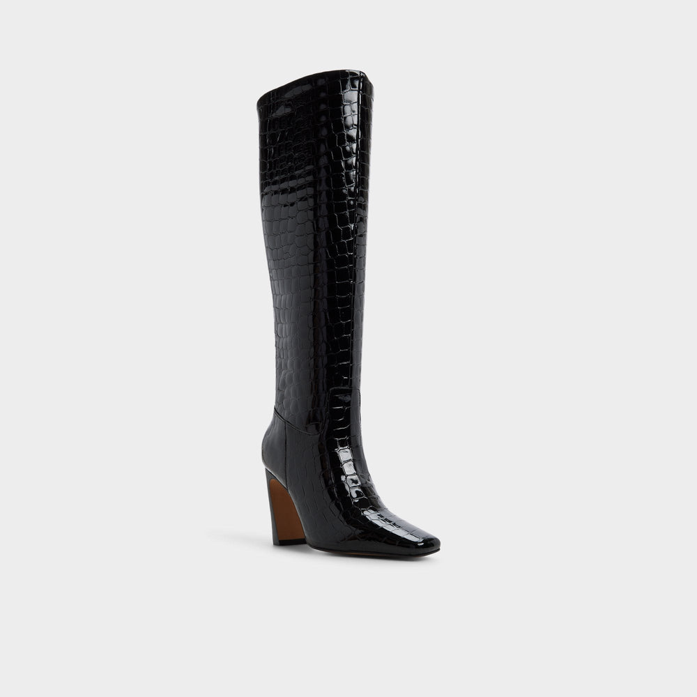 Aldo Vivienna in Black - Knee-high boot, Block heel