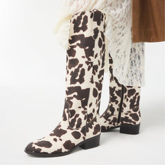Aldo Kaydia in Open Brown 14179225 - Western knee-high boot, Block heel