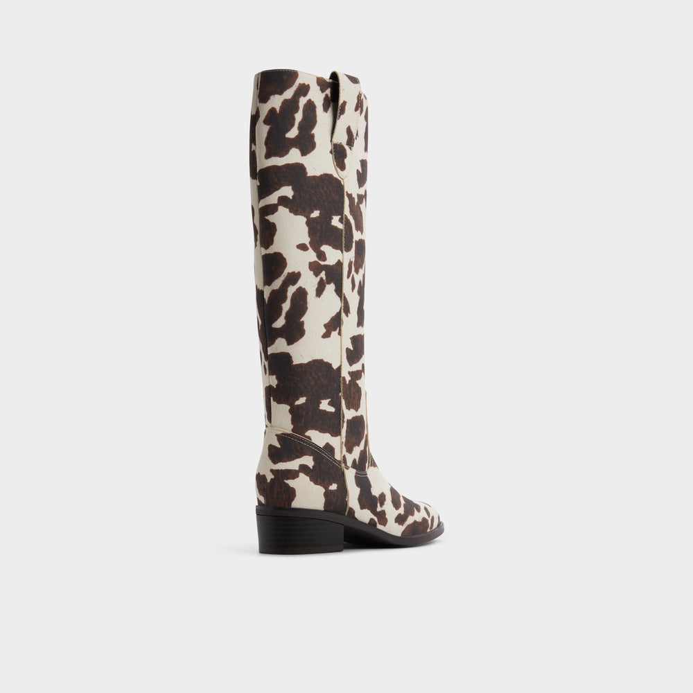 Aldo Kaydia in Open Brown 14179225 - Western knee-high boot, Block heel