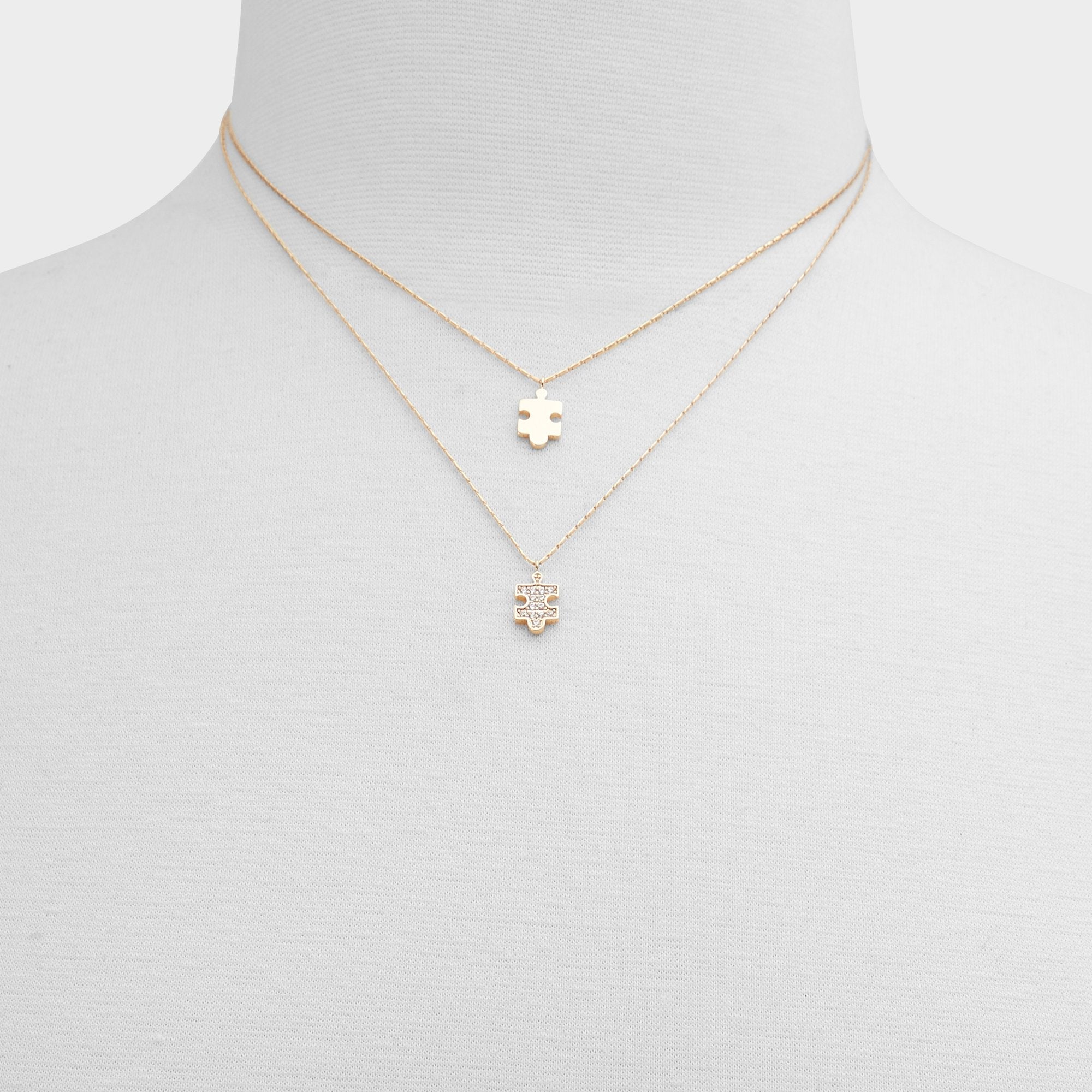 Aldo Besties Gold/Clear Multi Women's Necklaces - Gift set