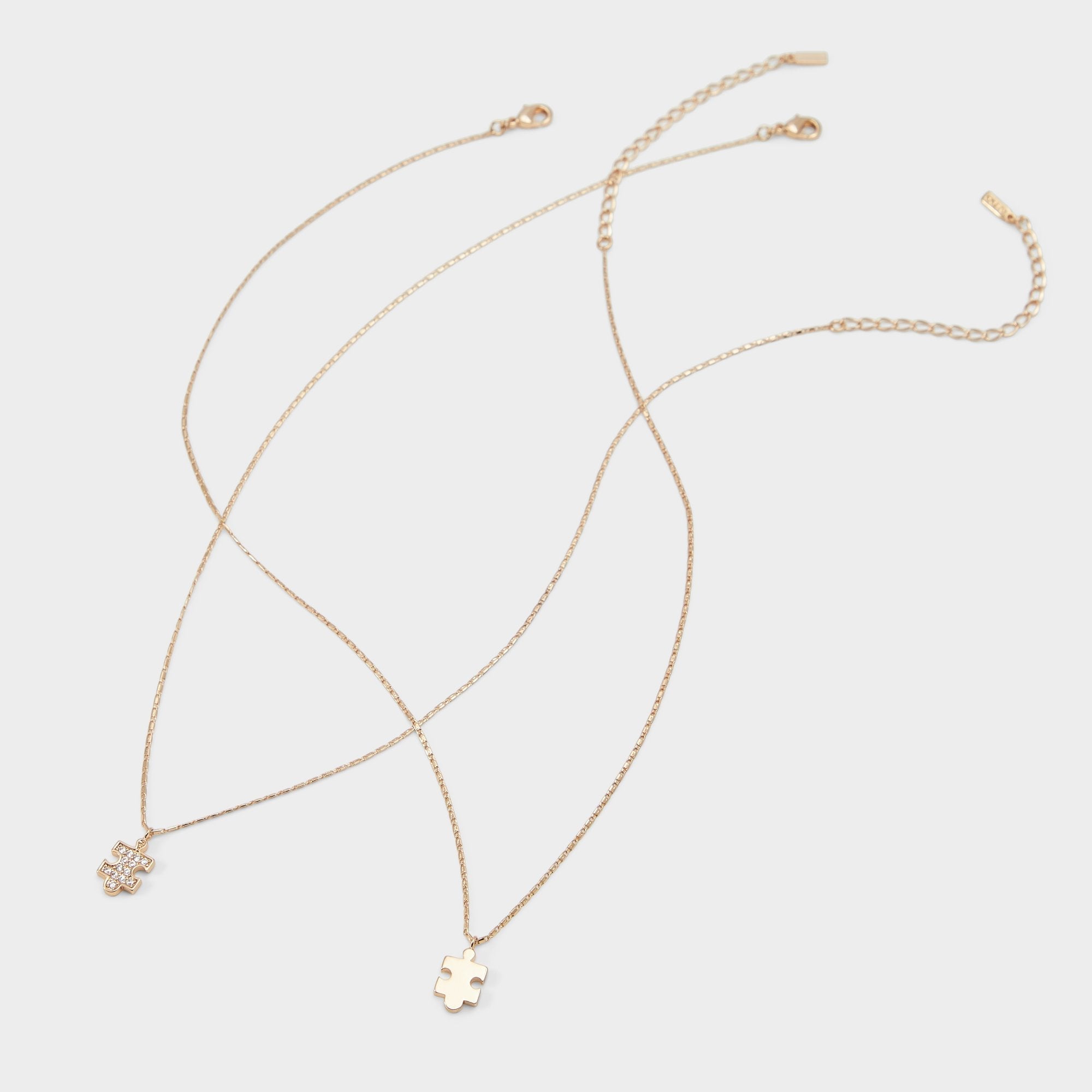 Aldo Besties Gold/Clear Multi Women's Necklaces - Gift set
