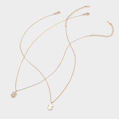 Aldo Besties Gold/Clear Multi Women's Necklaces - Gift set