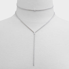 Aldo Alata Silver/Clear Multi Women's Cubic Zirconia - Necklace