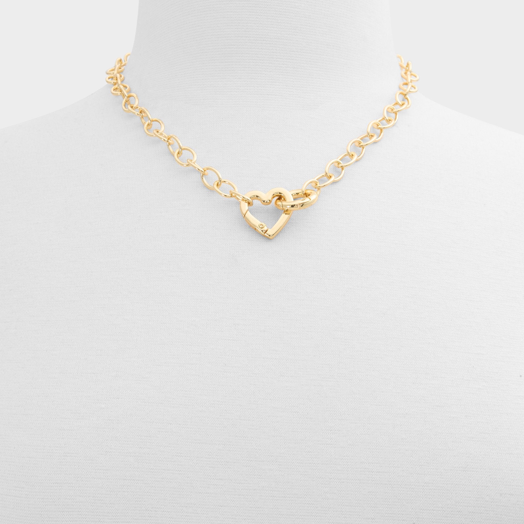Aldo Heartclip in Gold - Customizable necklace