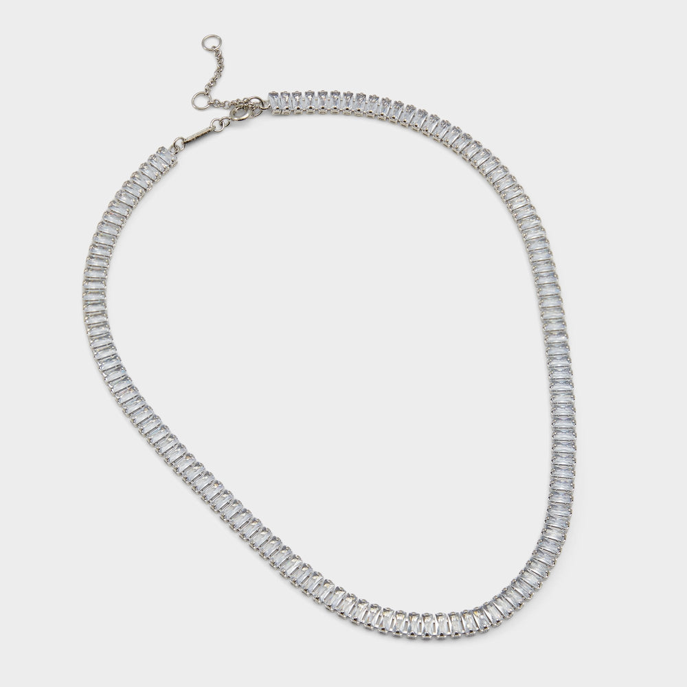 Aldo Maliana Silver/Clear Multi Women's Necklaces - Choker necklace