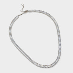 Aldo Maliana Silver/Clear Multi Women's Necklaces - Choker necklace