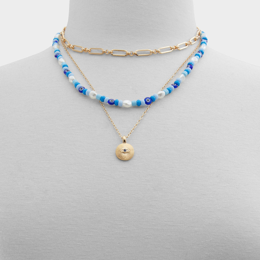 Aldo Menkalinan Dark Blue Women's Necklaces - Necklace