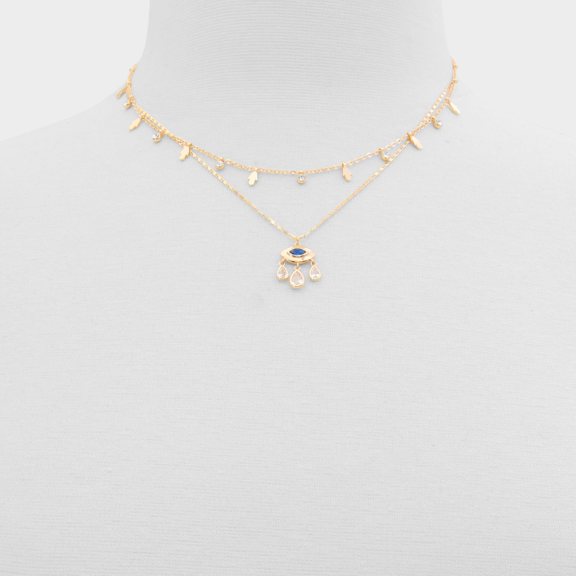 Aldo Protrectra in Light Blue - Layered necklace