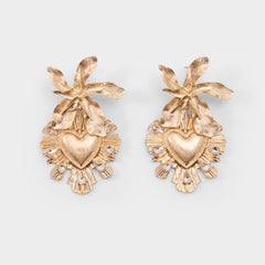 Aldo Scarllett in Gold Clear Multi - Chandelier earrings