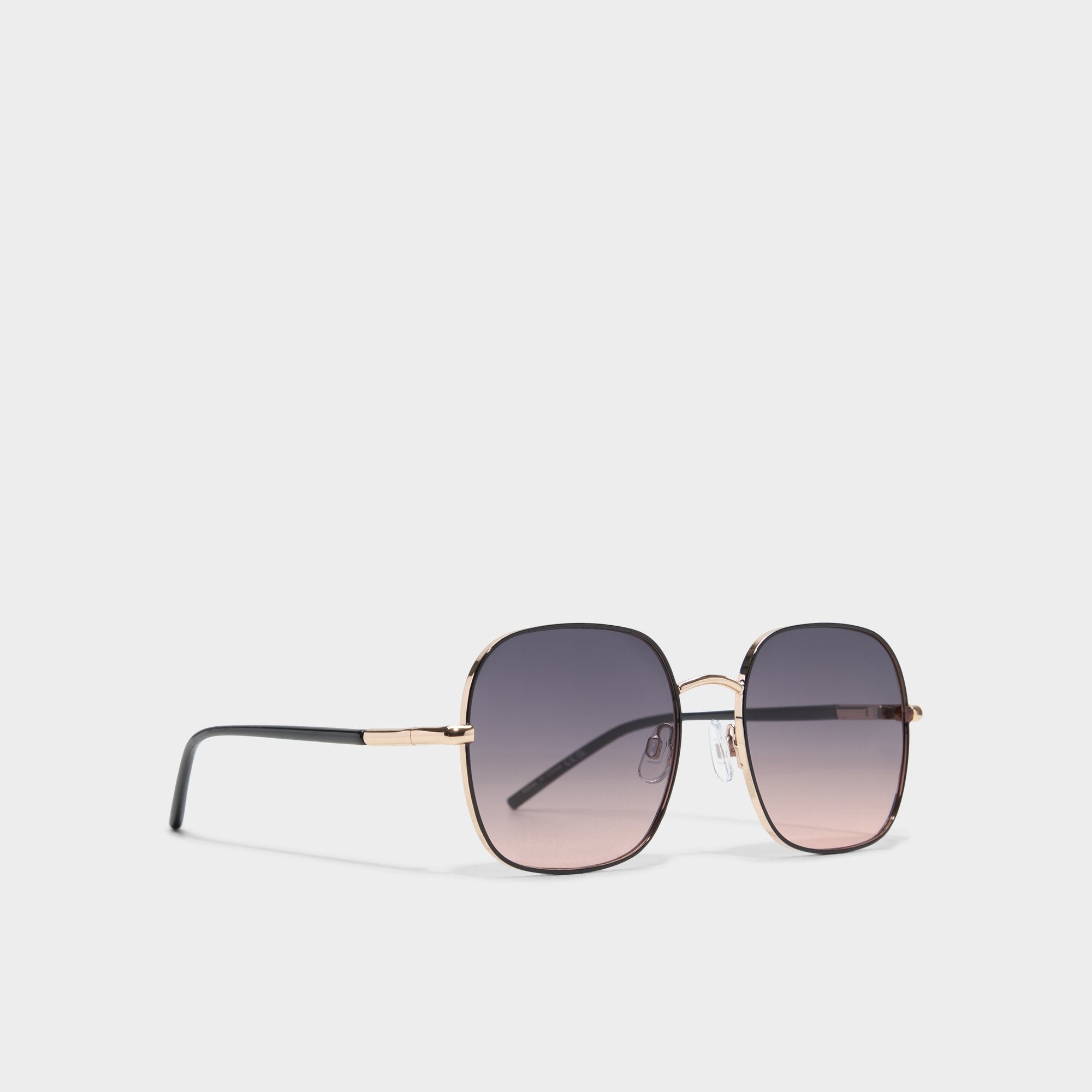 Aldo Elbamadar Black/Gold Multi Women's Square - Square sunglasses