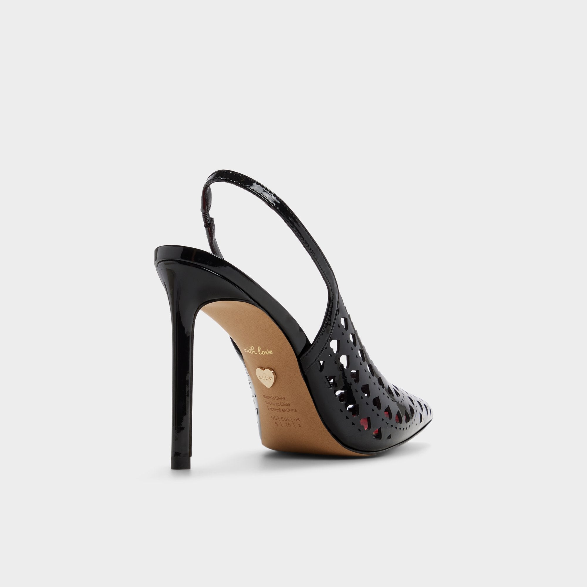 Aldo Lovesling in Black - Sling back high heel, Stiletto heel