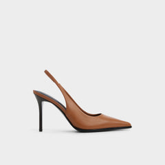 Aldo Re in Samantha Light Brown - Sling back high heel, Stiletto heel