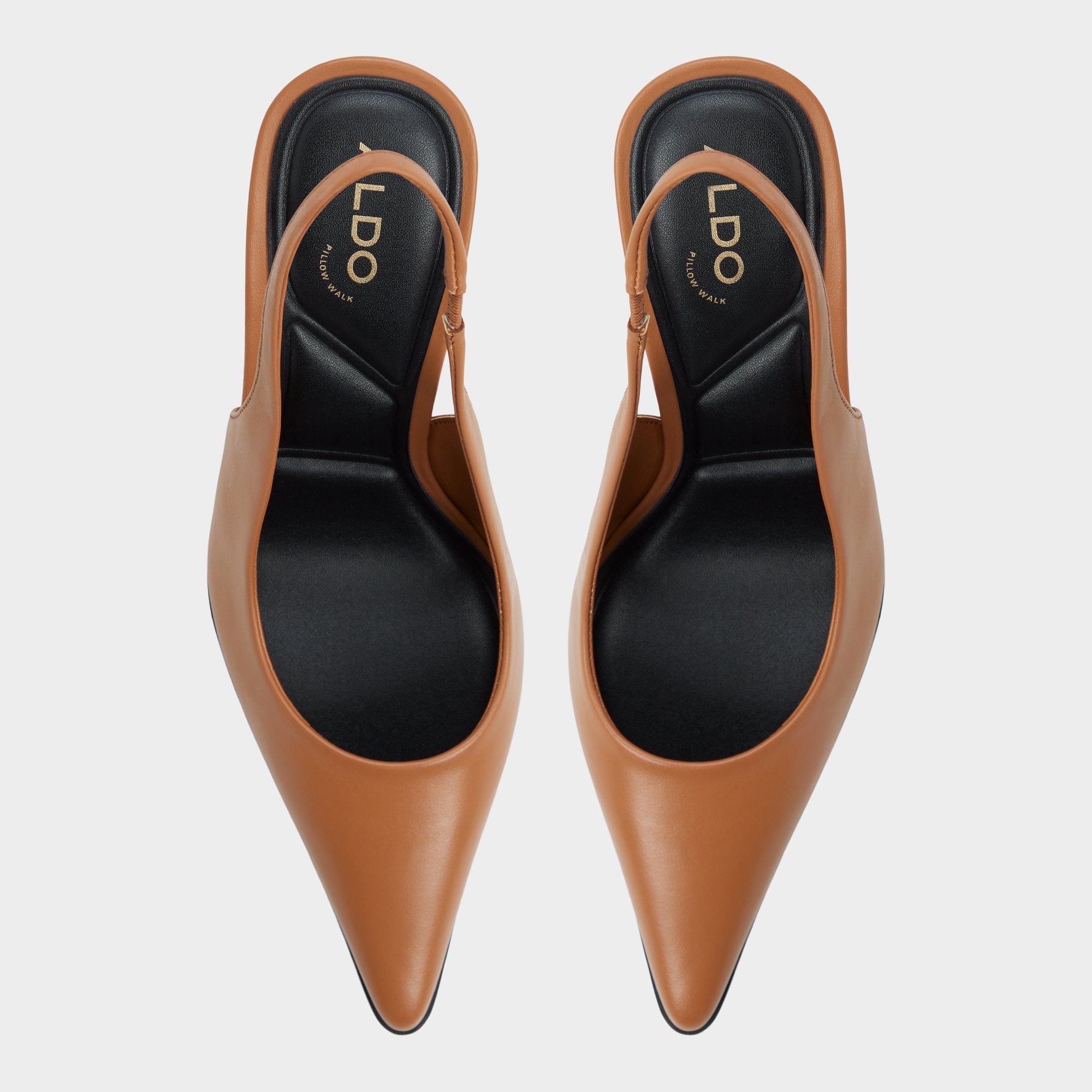 Aldo Re in Samantha Light Brown - Sling back high heel, Stiletto heel