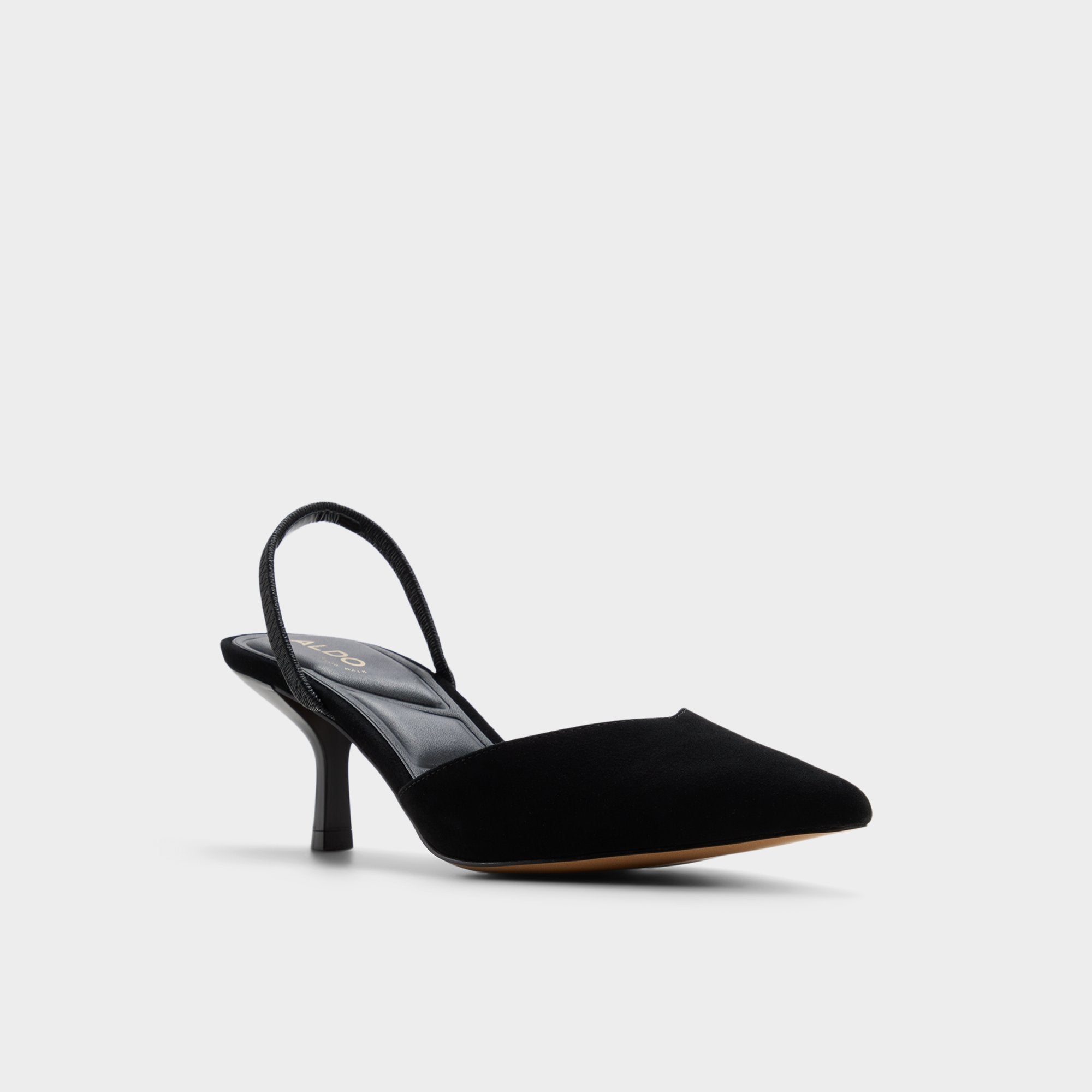 Aldo Re in Jessica Black - Sling back high heel, Stiletto heel