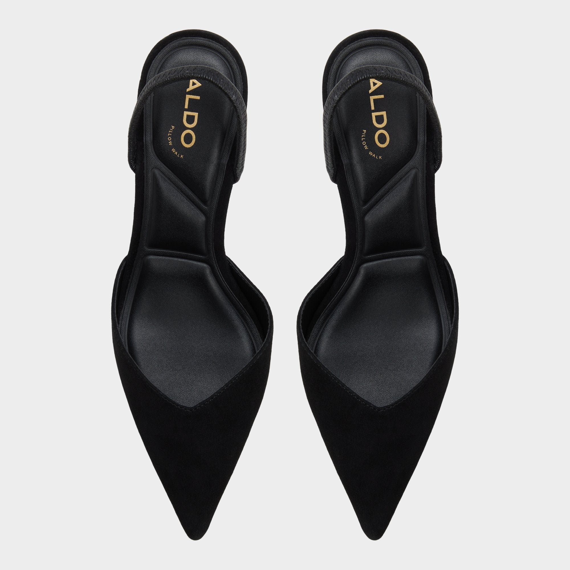Aldo Re in Jessica Black - Sling back high heel, Stiletto heel