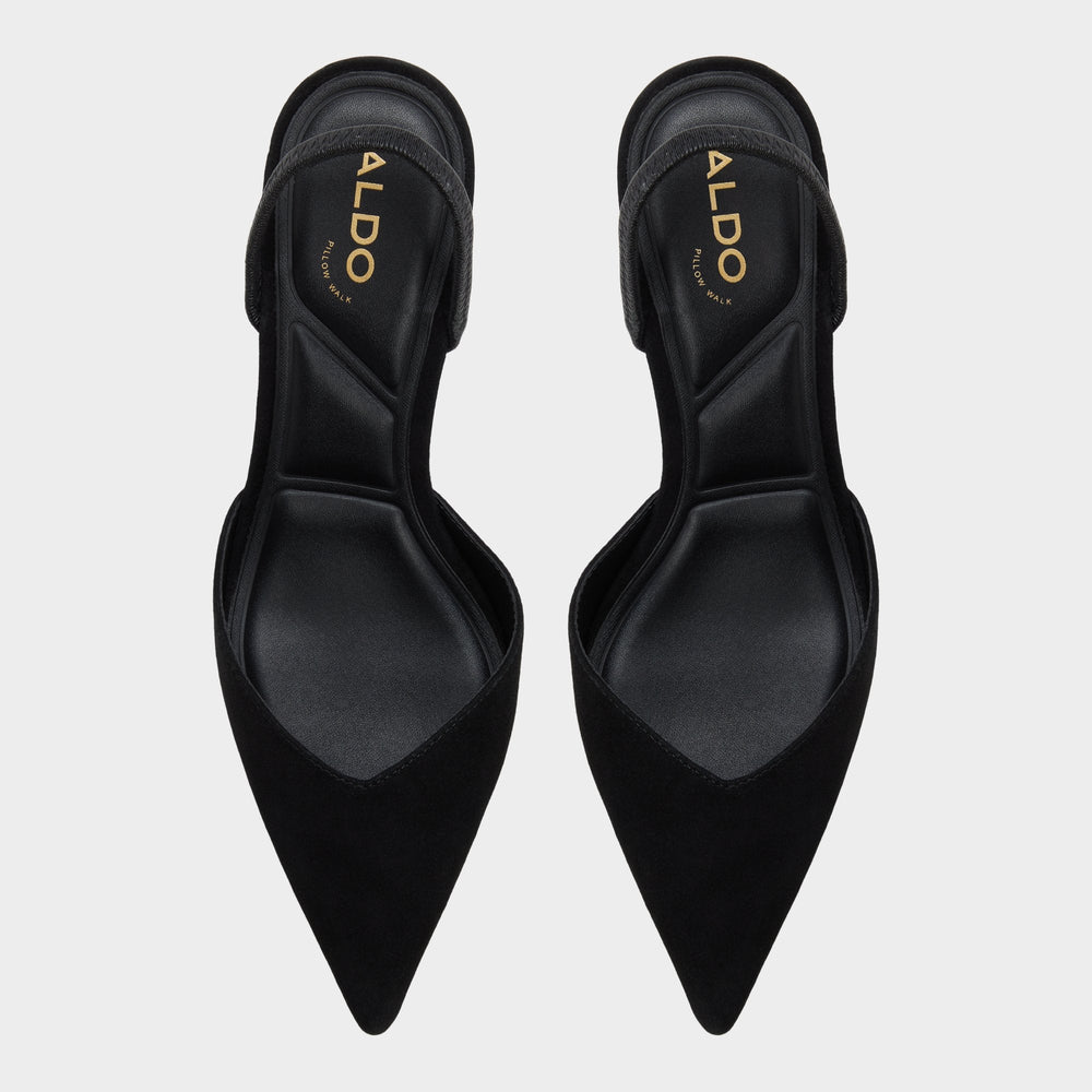 Aldo Re in Jessica Black - Sling back high heel, Stiletto heel