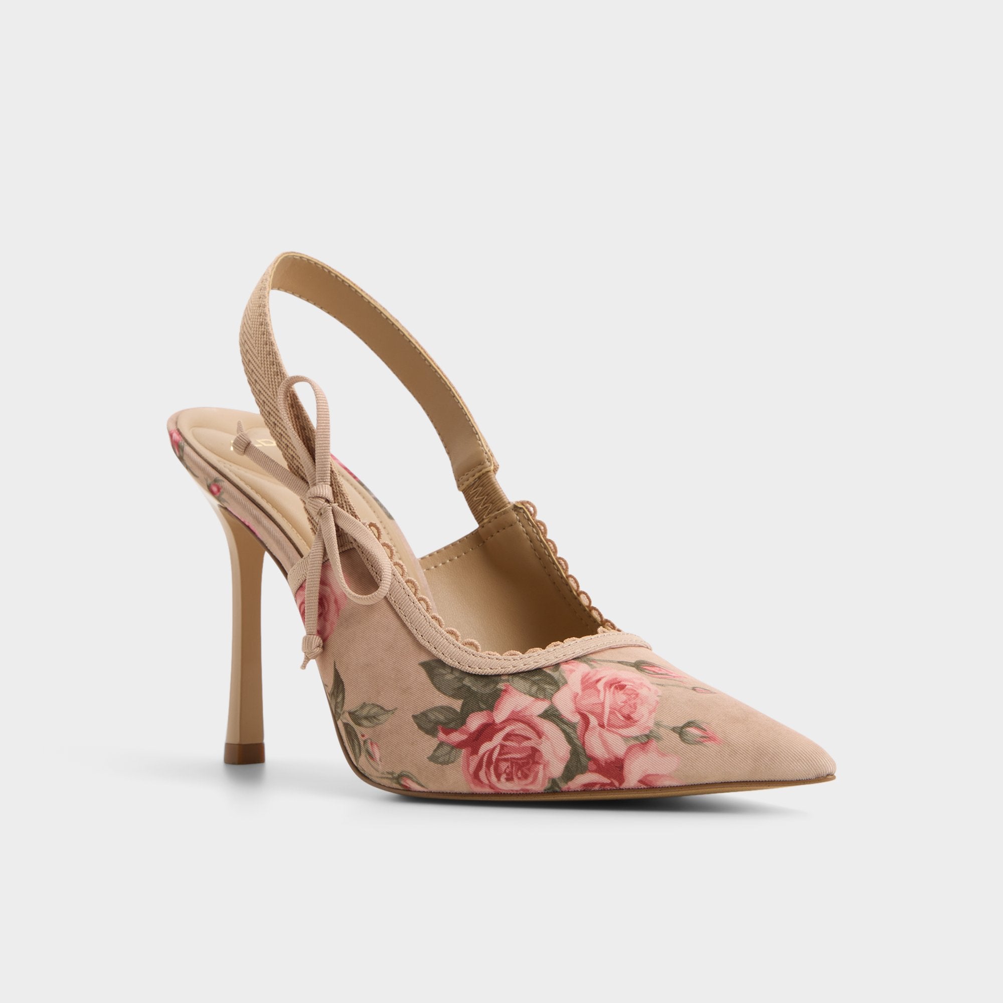 Aldo Hennie in Beige Combo 14190601 - Sling back high heel, Stiletto heel