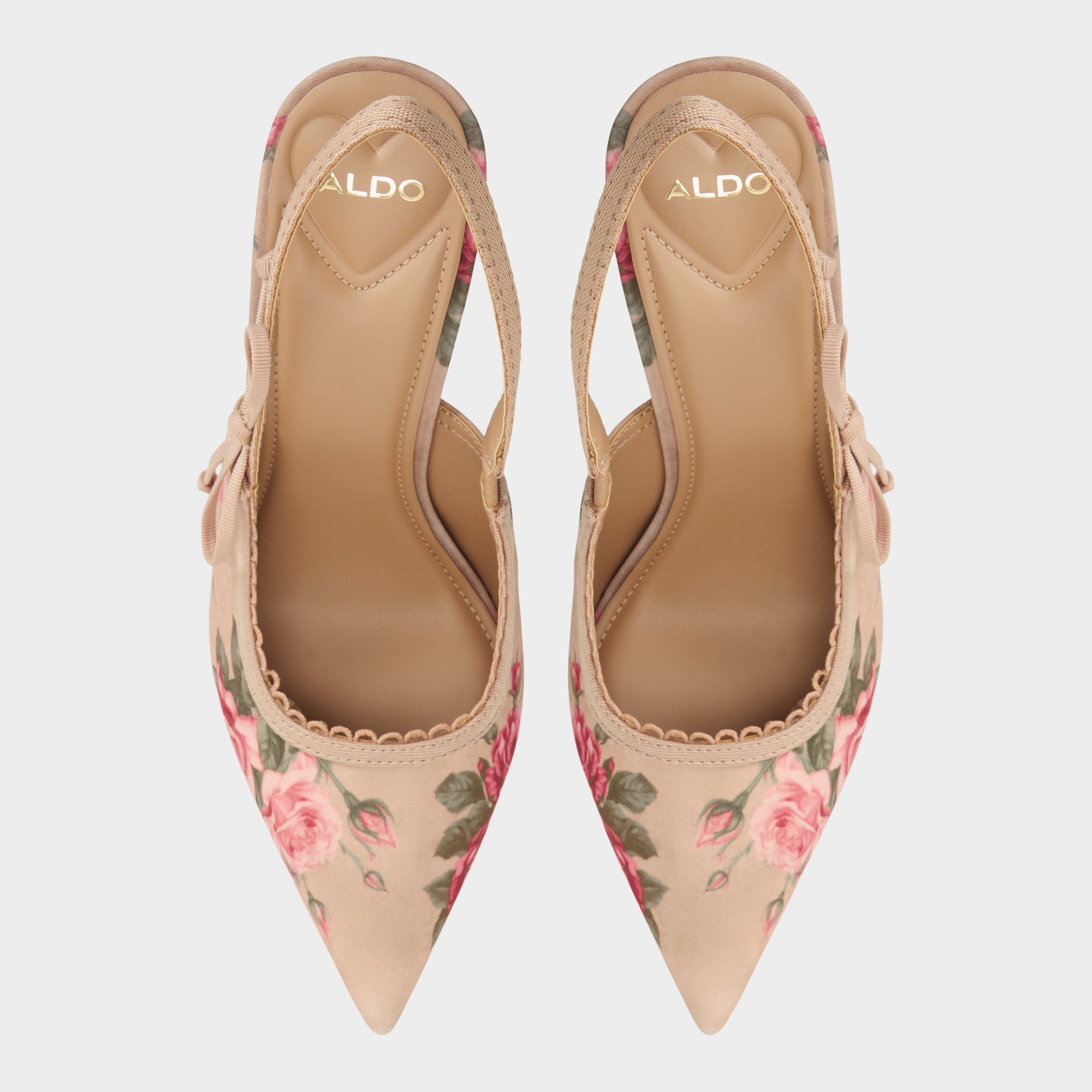Aldo Hennie in Beige Combo 14190601 - Sling back high heel, Stiletto heel