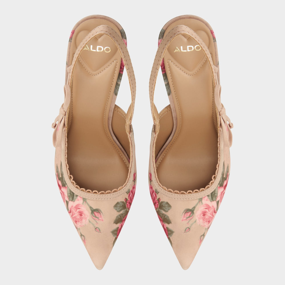 Aldo Hennie in Beige Combo 14190601 - Sling back high heel, Stiletto heel