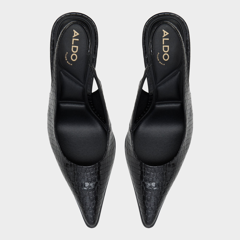 Aldo Re in Samantha Other Black - Sling back high heel, Stiletto heel