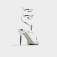 Aldo Ocia in Silver - Stiletto strappy sandal